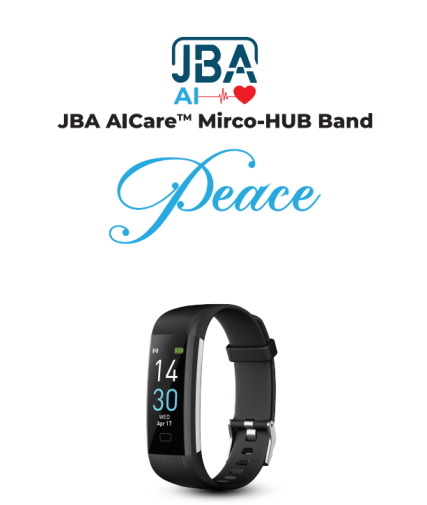 Vòng đeo tay theo dõi sức khỏe JBA AICARE MIRCO - HUB BAND PEACE